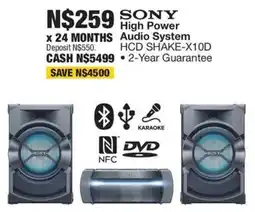 OK Furniture SONY High Power Audio System offer