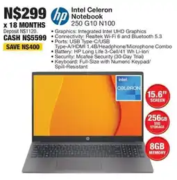 OK Furniture HP Intel Celeron Notebook offer
