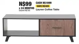 OK Furniture Lauren Coffee Table offer