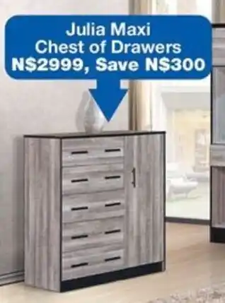 OK Furniture Julia Maxi Chest of Drawers offer