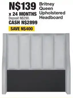 OK Furniture Britney Queen Upholstered Headboard offer