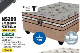 OK Furniture Restonic 137cm Rest Zone Base Set offer