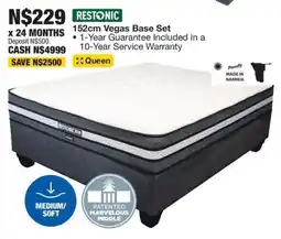 OK Furniture Restonic 152cm Vegas Base Set offer