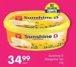 Save Sunshine D Margarine Tub offer
