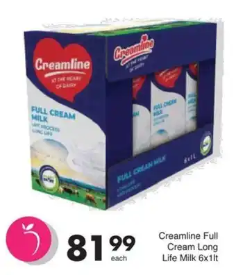 Save Creamline Full Cream Long Life Milk offer