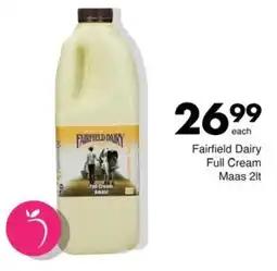 Save Fairfield Dairy Full Cream Maas offer
