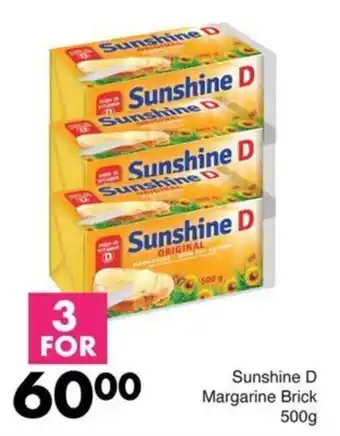 Save Sunshine D Margarine Brick offer
