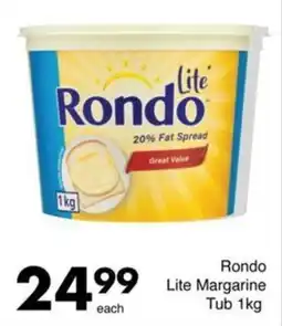 Save Rondo Lite Margarine Tub offer