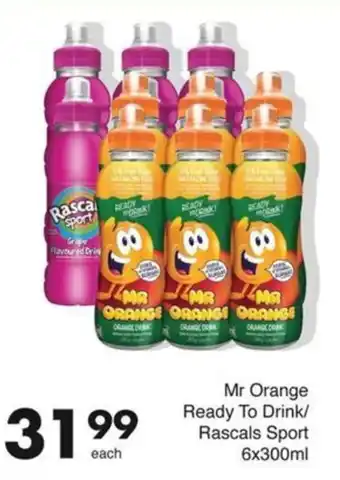 Save Mr Orange Ready To Drink/ Rascals Sport offer