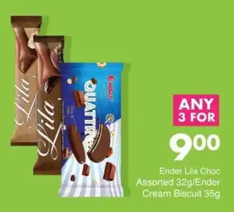 Save Ender Lila Choc Assorted/ Ender Cream Biscuit offer