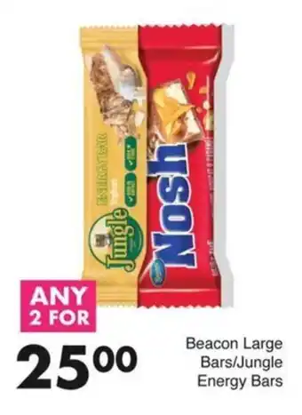 Save Beacon Large Bars/ Jungle Energy Bars offer