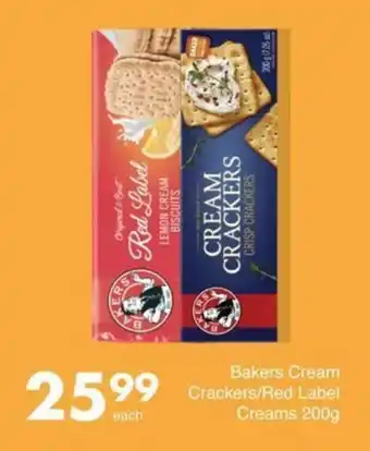 Save Bakers Cream Crackers/ Red Label Creams offer