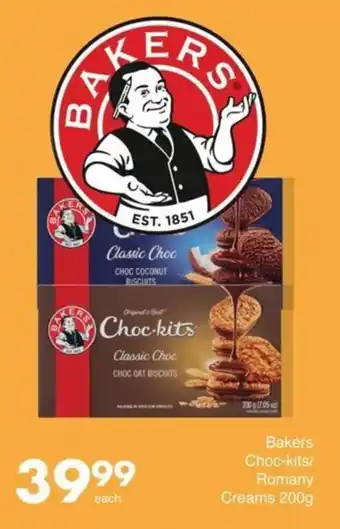 Save Bakers Choc-kits/ Romany Creams offer