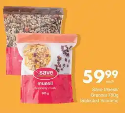 Save Save Muesli/ Granola offer