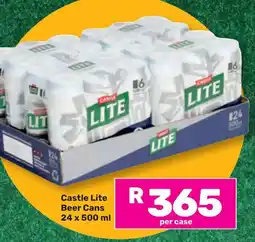 Game Castle Lite Beer Cans offer