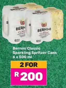 Game Bernini Classic Sparkling Spritzer Cans offer