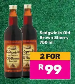 Game Sedgwicks Old Brown Sherry offer