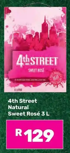 Game 4th Street Natural Sweet Rosé offer