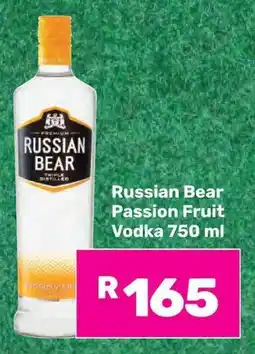 Game Russian Bear Passion Fruit Vodka offer