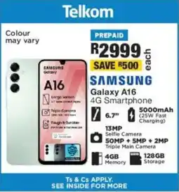 OK Furniture SAMSUNG Galaxy A16 4G Smartphone offer