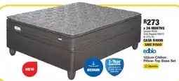 OK Furniture Edblo 152cm Chillon Pillow-Top Base Set offer