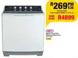 OK Furniture DEFY White Twin-Tub Washing Machine offer