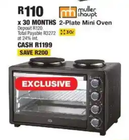 OK Furniture Muller & Haupt 2-Plate Mini Oven offer