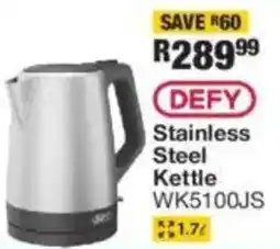OK Furniture DEFY Stainless Steel Kettle offer