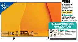OK Furniture Hisense 4K Smart Digital LED TV offer