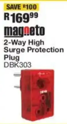 OK Furniture Magneto 2-Way High Surge Protection Plug offer