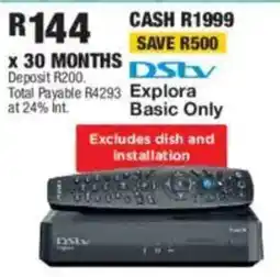 OK Furniture DStv Explora Basic Only offer