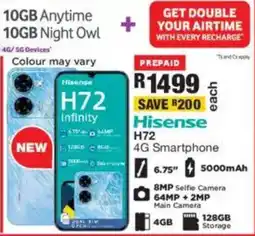 OK Furniture Hisense H72 4G Smartphone offer