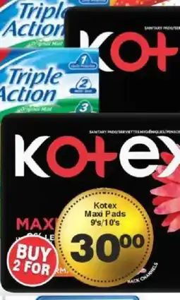 Big Save Kotex Maxi Pads offer