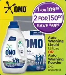 Dis-Chem OMO Auto Washing Liquid OR Auto Washing Powder offer