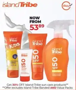 Dis-Chem Island Tribe sun care products offer