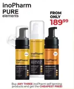 Dis-Chem inoPharm self tanning products offer