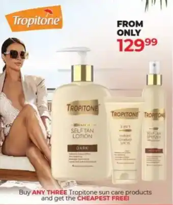 Dis-Chem Tropitone sun care products offer