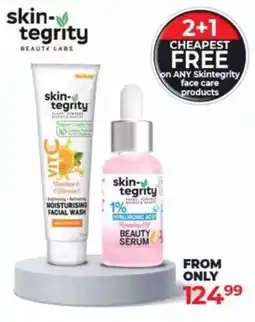 Dis-Chem Skintegrity face care products offer
