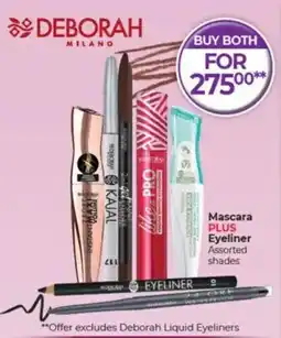 Dis-Chem Deborah Mascara + Eyeliner Assorted shades offer