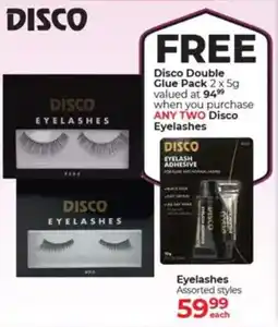 Dis-Chem Disco Eyelashes Assorted styles offer