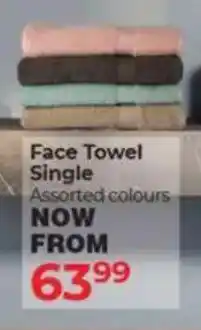 Dis-Chem Face Towel Single offer