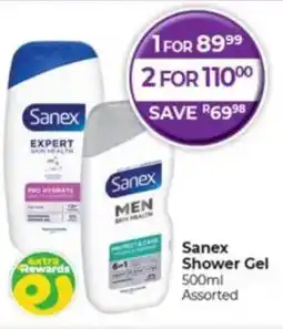 Dis-Chem Sanex Shower Gel Assorted offer