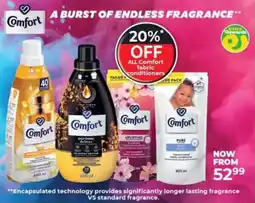 Dis-Chem Comfort fabric conditioners offer