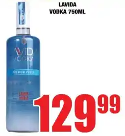 Boxer Lavida vodka offer