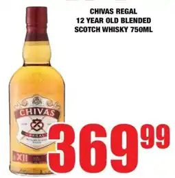 Boxer Chivas regal 12 year old blended scotch whisky offer
