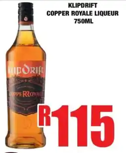 Boxer Klipdrift copper royale liqueur offer