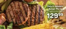 Pick n Pay Feta & Jalapeno Burger offer