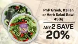 Pick n Pay PnP Greek, Italian or Herb Salad Bowl offer