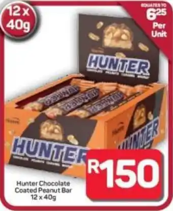 Pick n Pay Hypermarket Hunter Chocolate Coated Peanut Bar offer