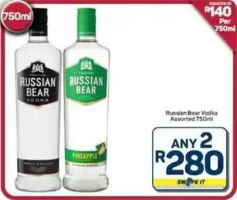Pick n Pay Hypermarket Russian Bear Vodka Assorted offer